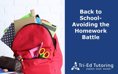 Back to School—Avoiding the Homework Battle